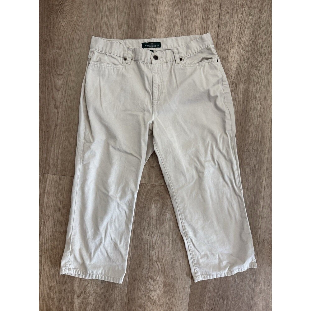 Lauren Ralph Lauren Women’s Capri Jeans Size 10 Midcalf Biege